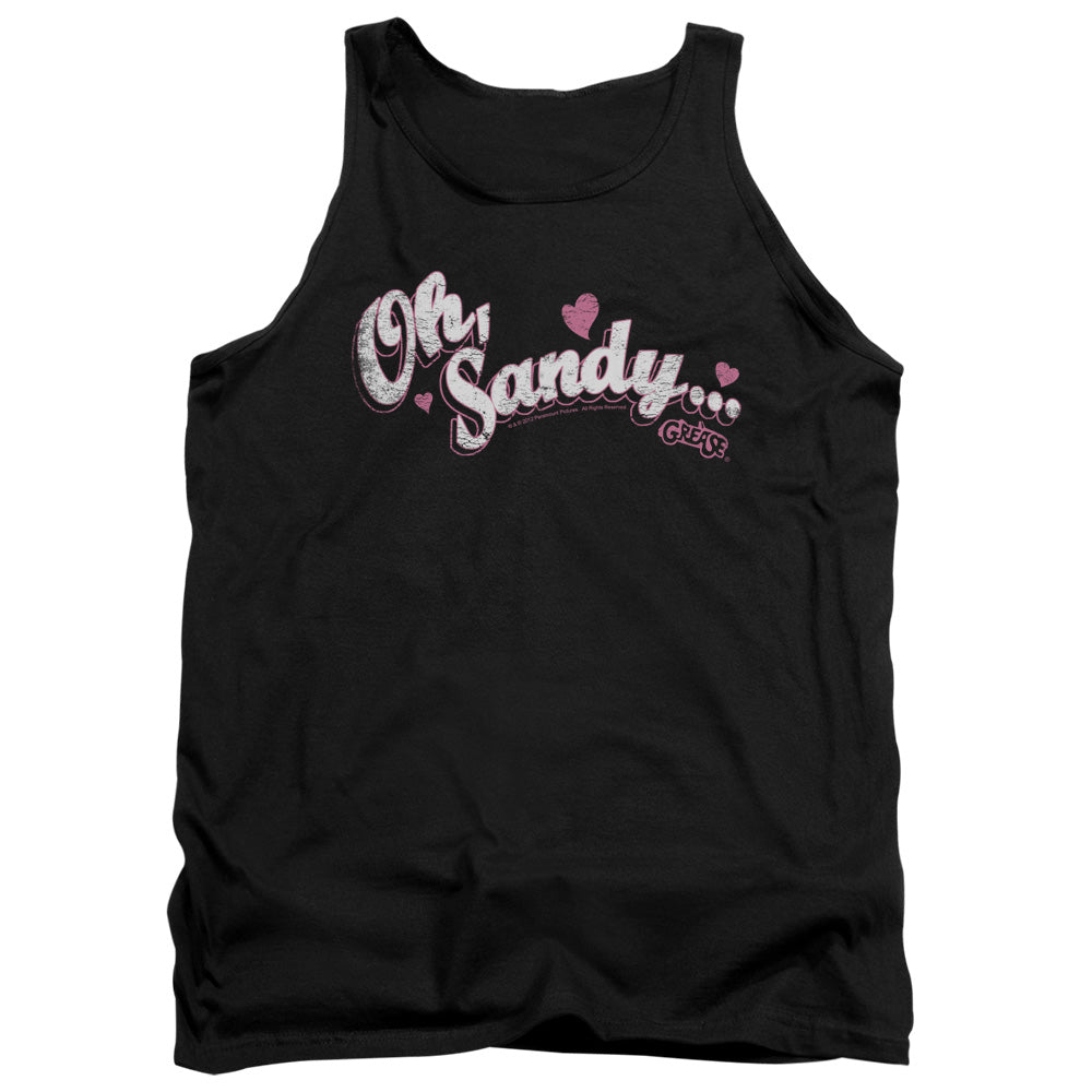 Grease Oh Sandy Mens Tank Top Shirt Black Officially Licensed
