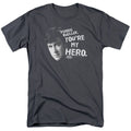 Ferris Buellers Day Off My Hero Mens T Shirt Charcoal Officially Licensed