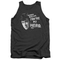 Ferris Buellers Day Off My Hero Mens Tank Top Shirt Charcoal Officially Licensed