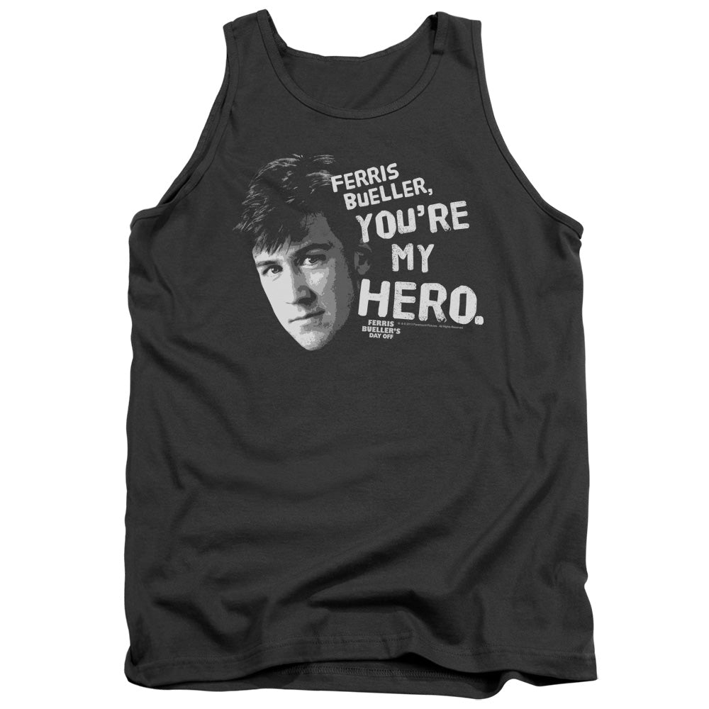 Ferris Buellers Day Off My Hero Mens Tank Top Shirt Charcoal Officially Licensed