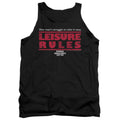 Ferris Buellers Day Off Leisure Rules Mens Tank Top Shirt Black Officially Licensed