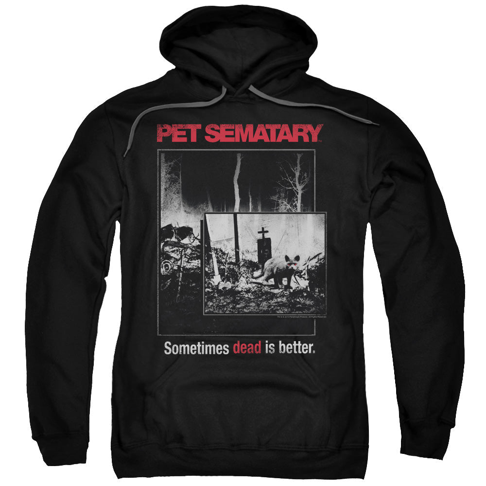 Pet Sematary Cat Poster Mens Hoodie Black Officially Licensed