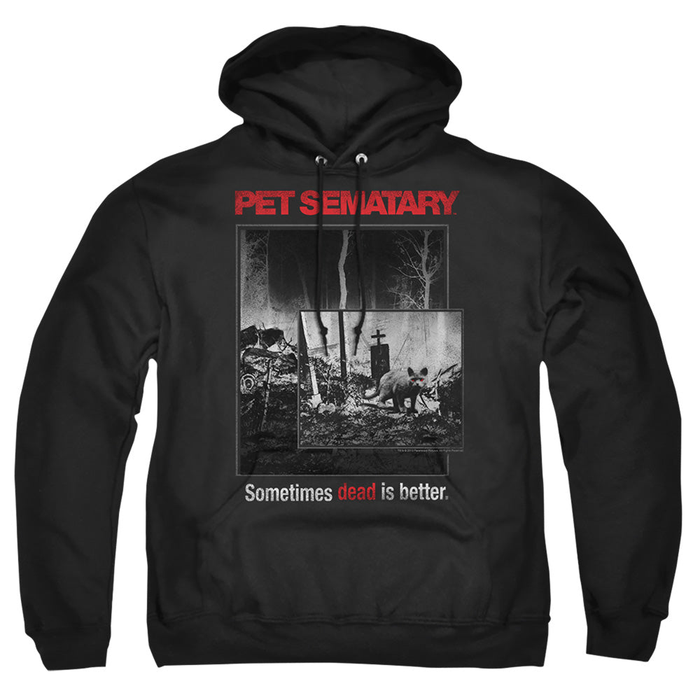 Pet Sematary Cat Poster Mens Hoodie Black Officially Licensed
