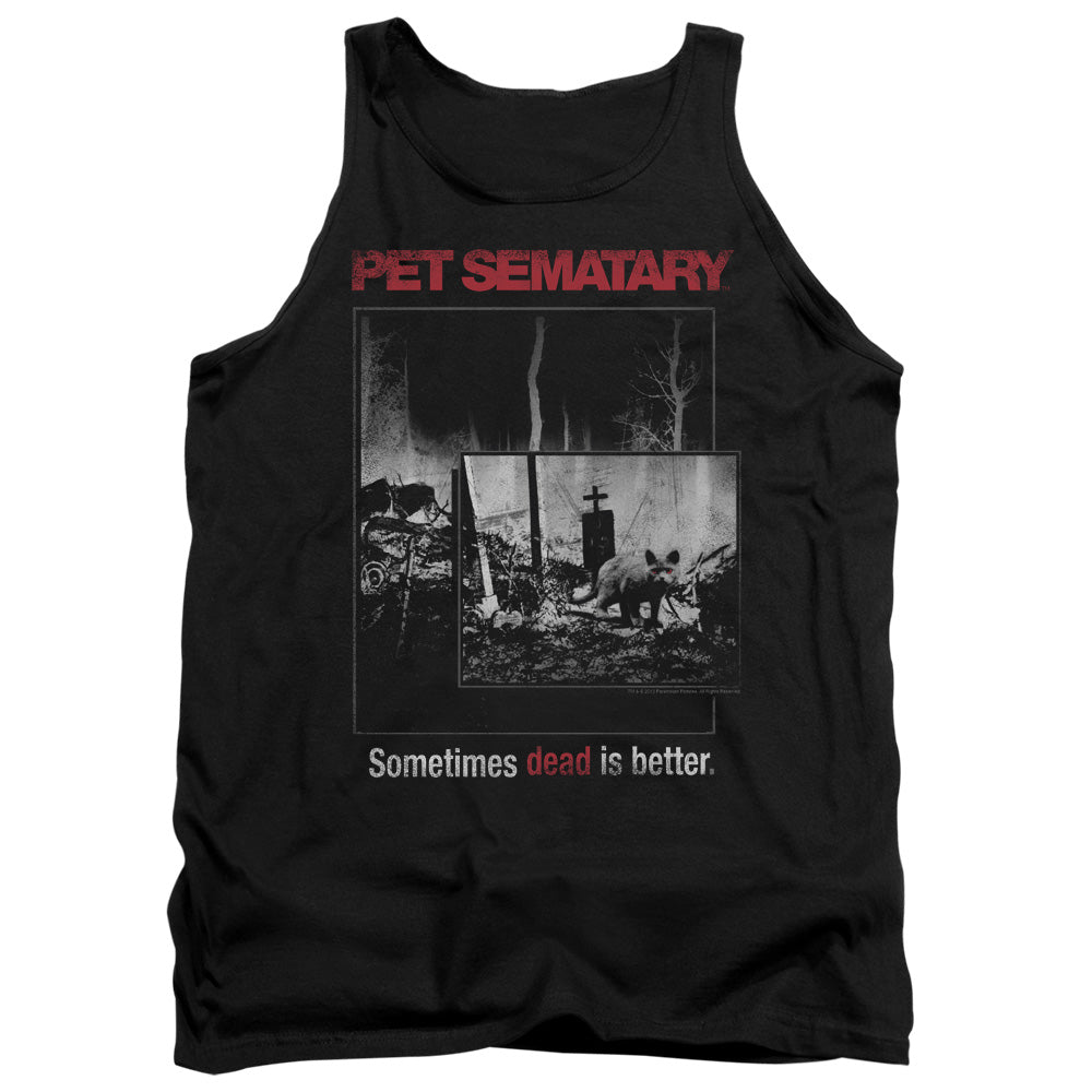 Pet Sematary Cat Poster Mens Tank Top Shirt Black Officially Licensed