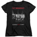 Pet Sematary Cat Poster Womens T Shirt Black Officially Licensed