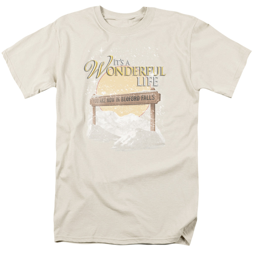 Its A Wonderful Life Wonderful Story Mens T Shirt Cream Officially Licensed