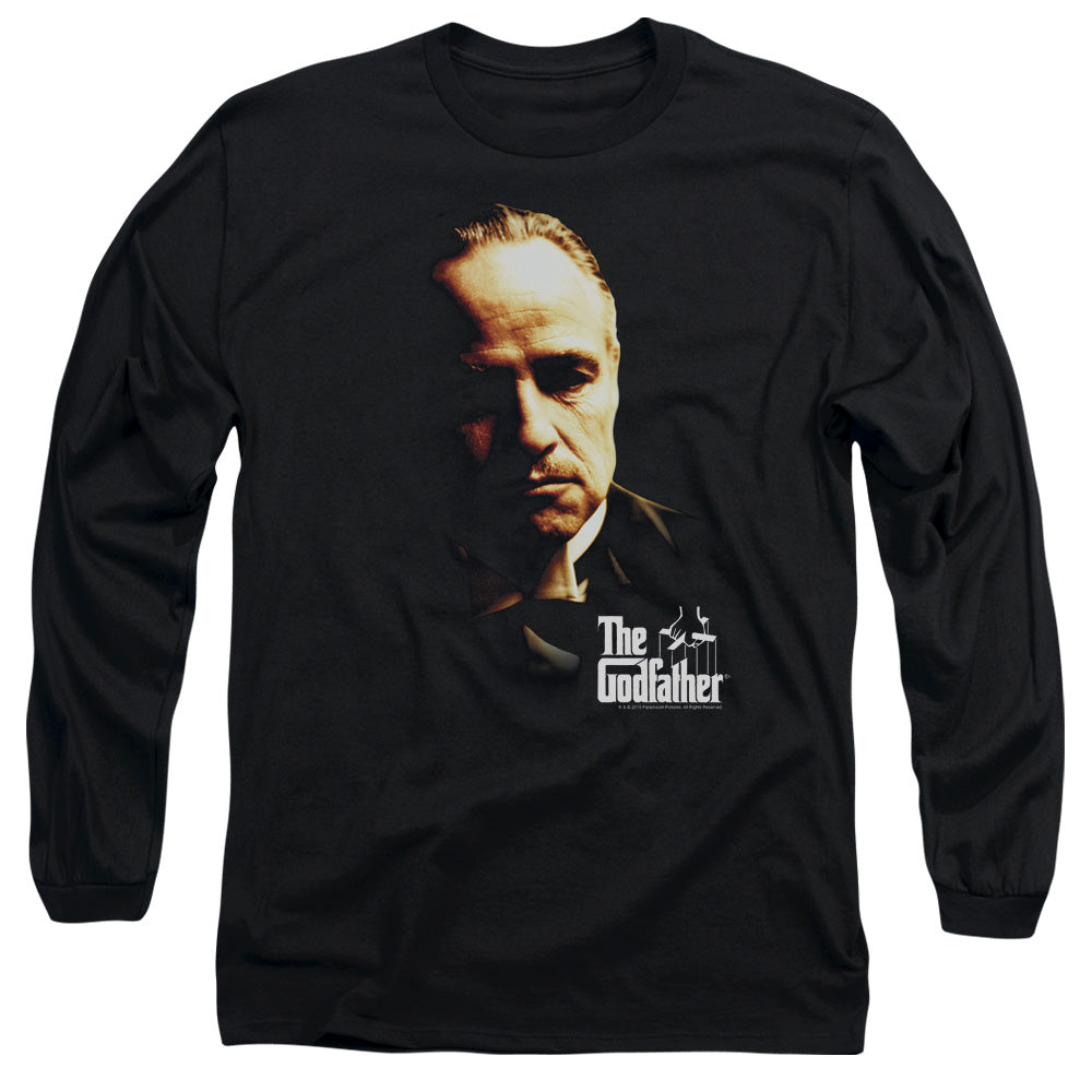 The Godfather Don Vito Mens Long Sleeve Shirt Black Officially Licensed