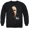 The Godfather Don Vito Mens Crewneck Sweatshirt Black Officially Licensed