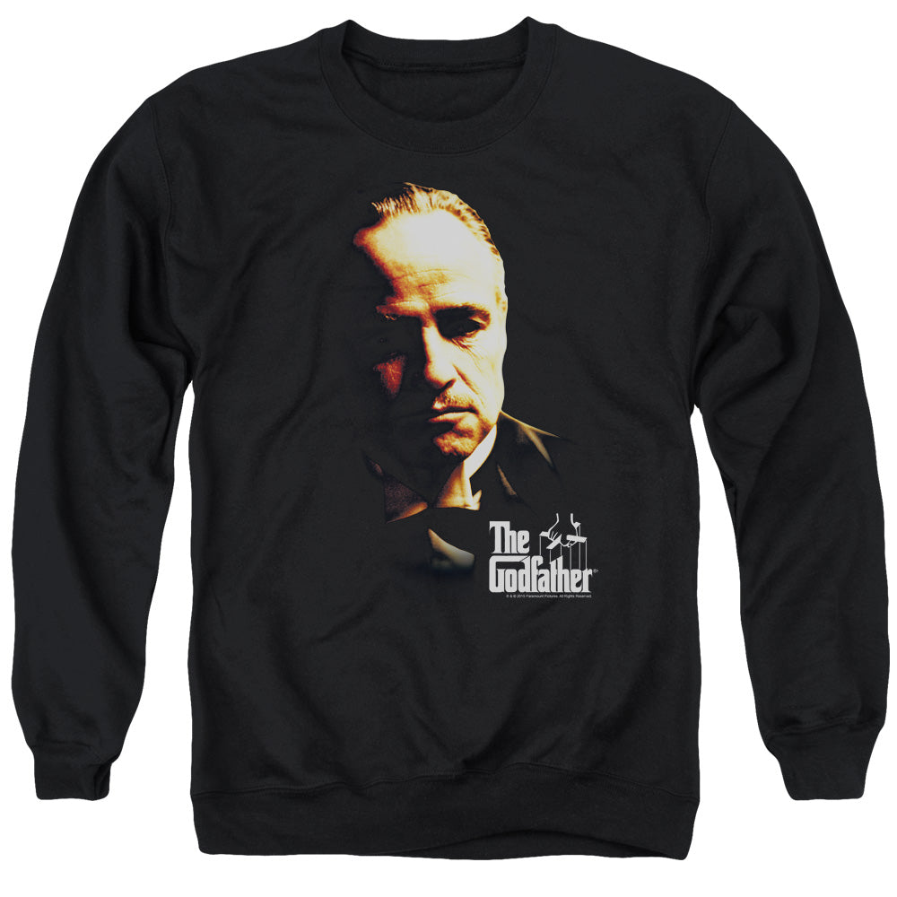 The Godfather Don Vito Mens Crewneck Sweatshirt Black Officially Licensed
