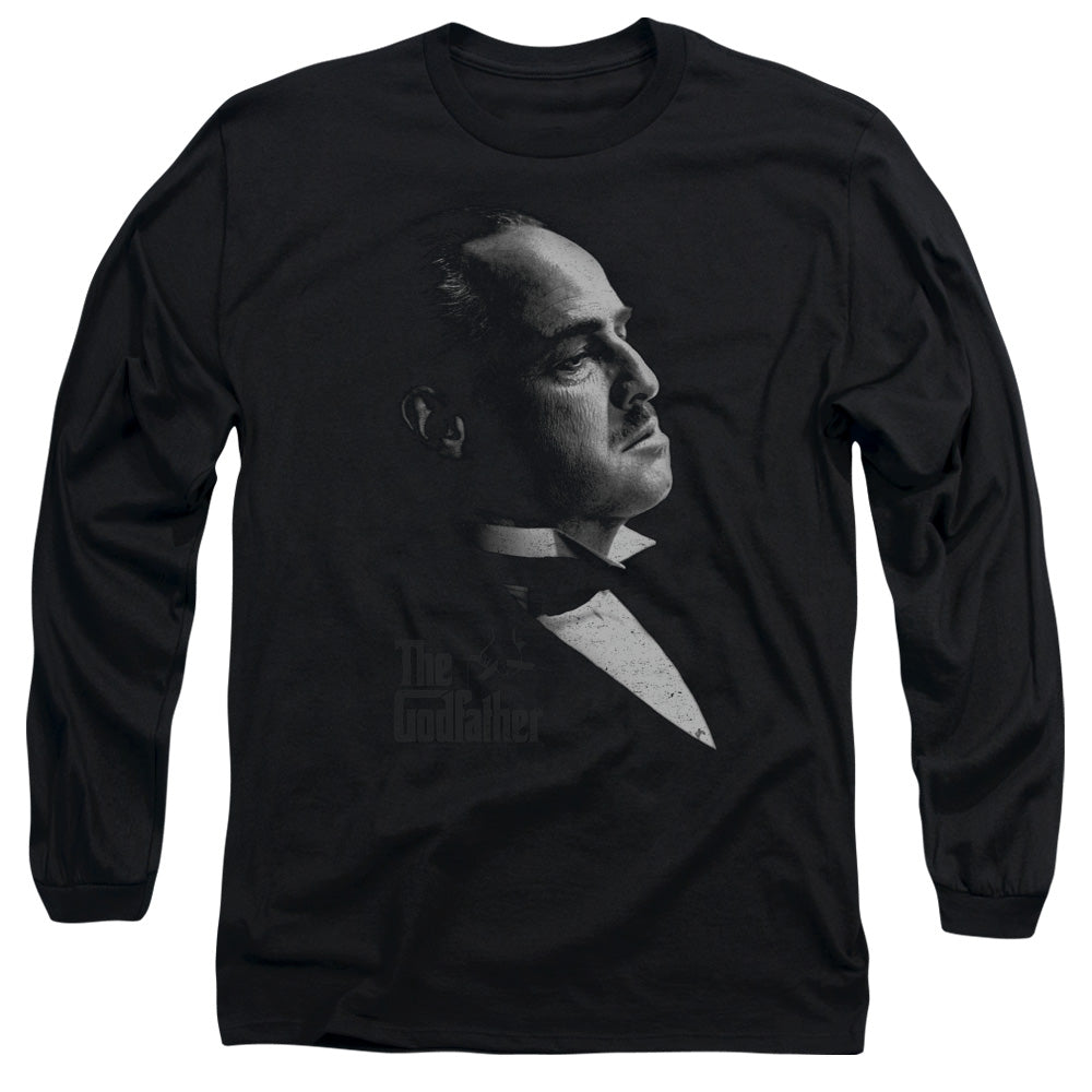 The Godfather Graphic Vito Mens Long Sleeve Shirt Black Officially Licensed