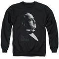 The Godfather Graphic Vito Mens Crewneck Sweatshirt Black Officially Licensed