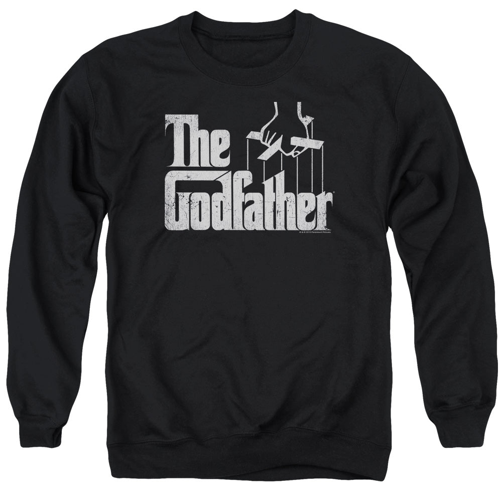 The Godfather Logo Mens Crewneck Sweatshirt Black Officially Licensed