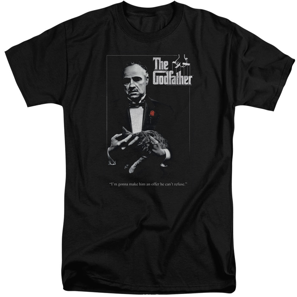 The Godfather Poster Mens Tall T Shirt Black Officially Licensed