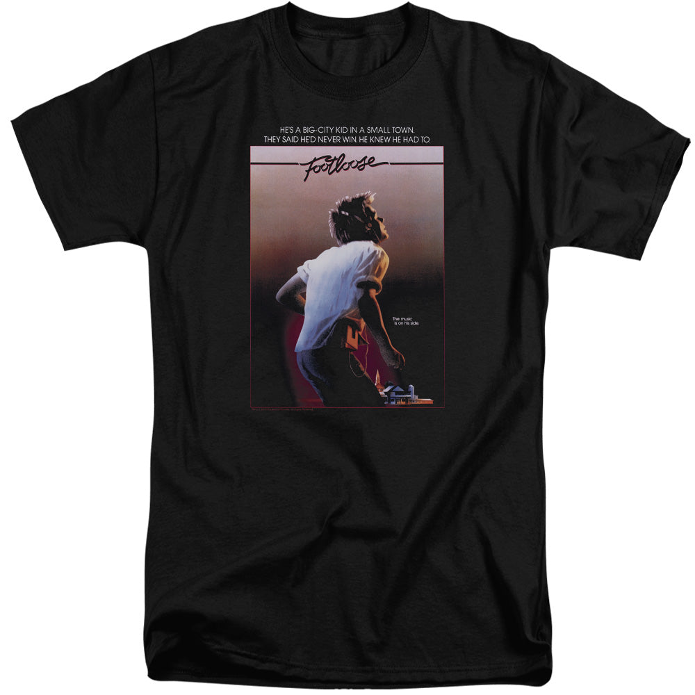 Footloose Poster Mens Tall T Shirt Black Officially Licensed
