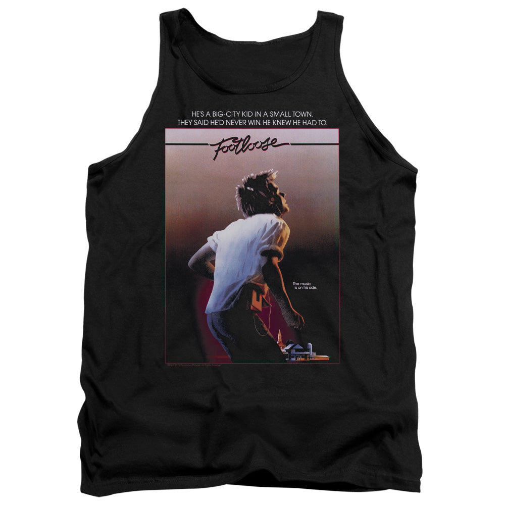 Footloose Poster Mens Tank Top Shirt Black Officially Licensed