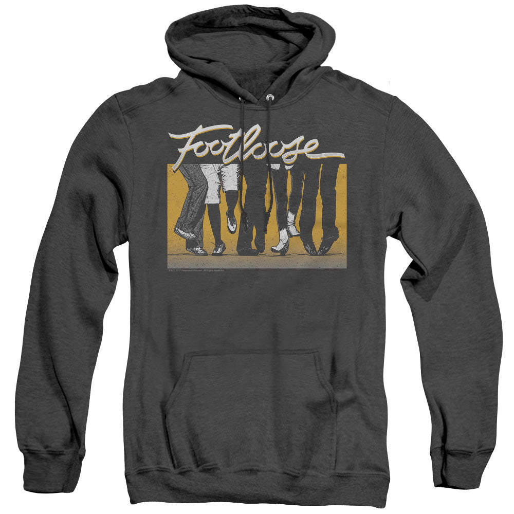 Footloose Dance Party Heather Mens Hoodie Black Officially Licensed
