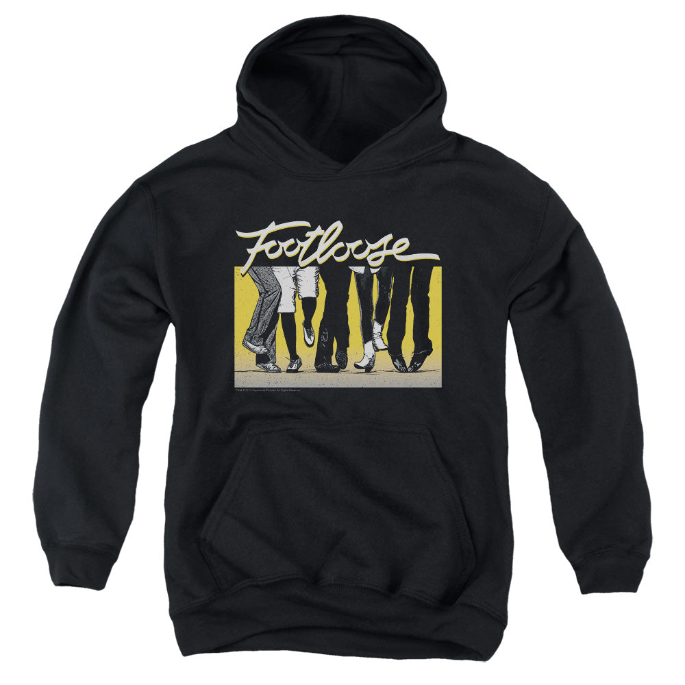 Footloose Dance Party Kids Youth Hoodie Black Officially Licensed