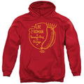 Ferris Buellers Day Off Abe Froman Mens Hoodie Red Officially Licensed