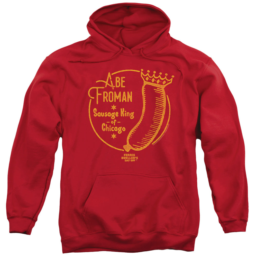 Ferris Buellers Day Off Abe Froman Mens Hoodie Red Officially Licensed