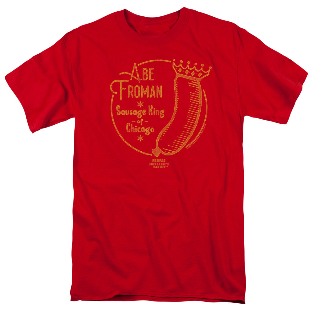 Ferris Buellers Day Off Abe Froman Mens T Shirt Red Officially Licensed