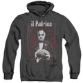 The Godfather Sangue Heather Mens Hoodie Black Officially Licensed