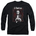 The Godfather Sangue Mens Long Sleeve Shirt Black Officially Licensed