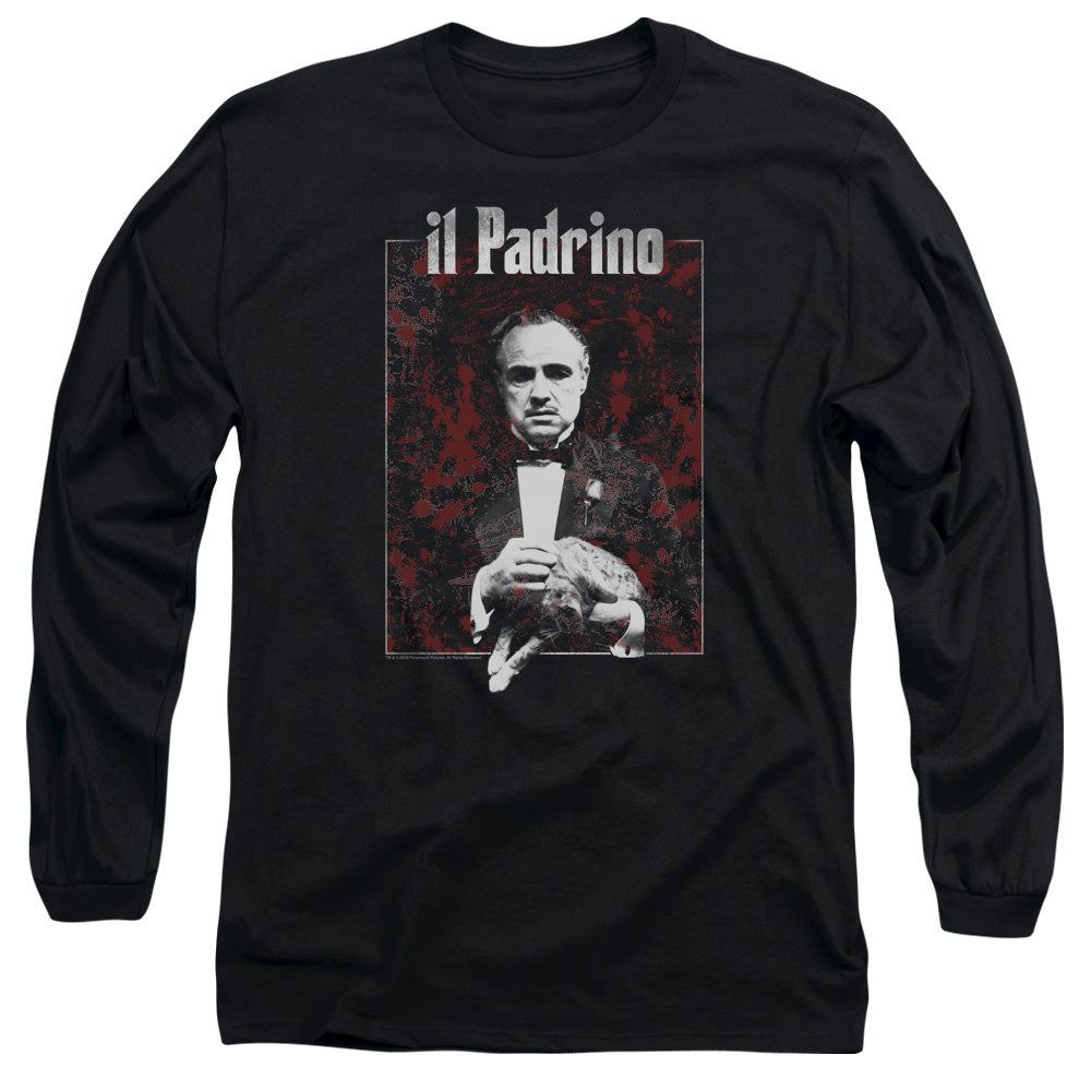 The Godfather Sangue Mens Long Sleeve Shirt Black Officially Licensed