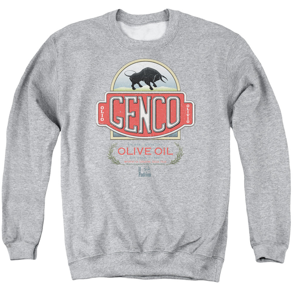 The Godfather Genco Olive Oil Mens Crewneck Sweatshirt Athletic Heather Officially Licensed