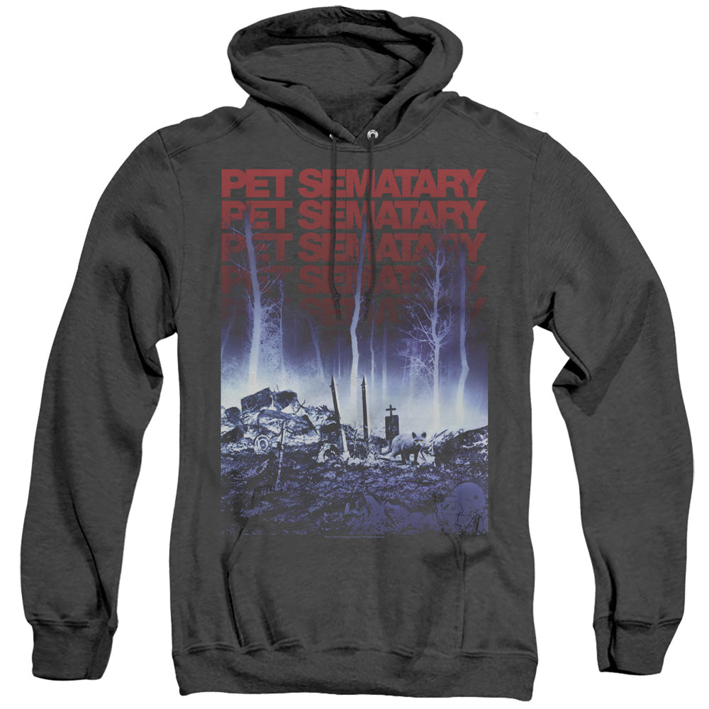 Pet Sematary Sematary Heather Mens Hoodie Black Officially Licensed