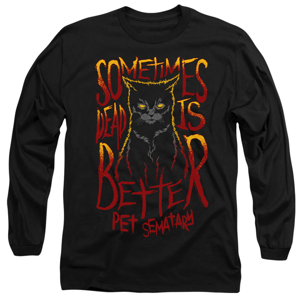 Pet Sematary Dead Is Better Mens Long Sleeve Shirt Black Officially Licensed