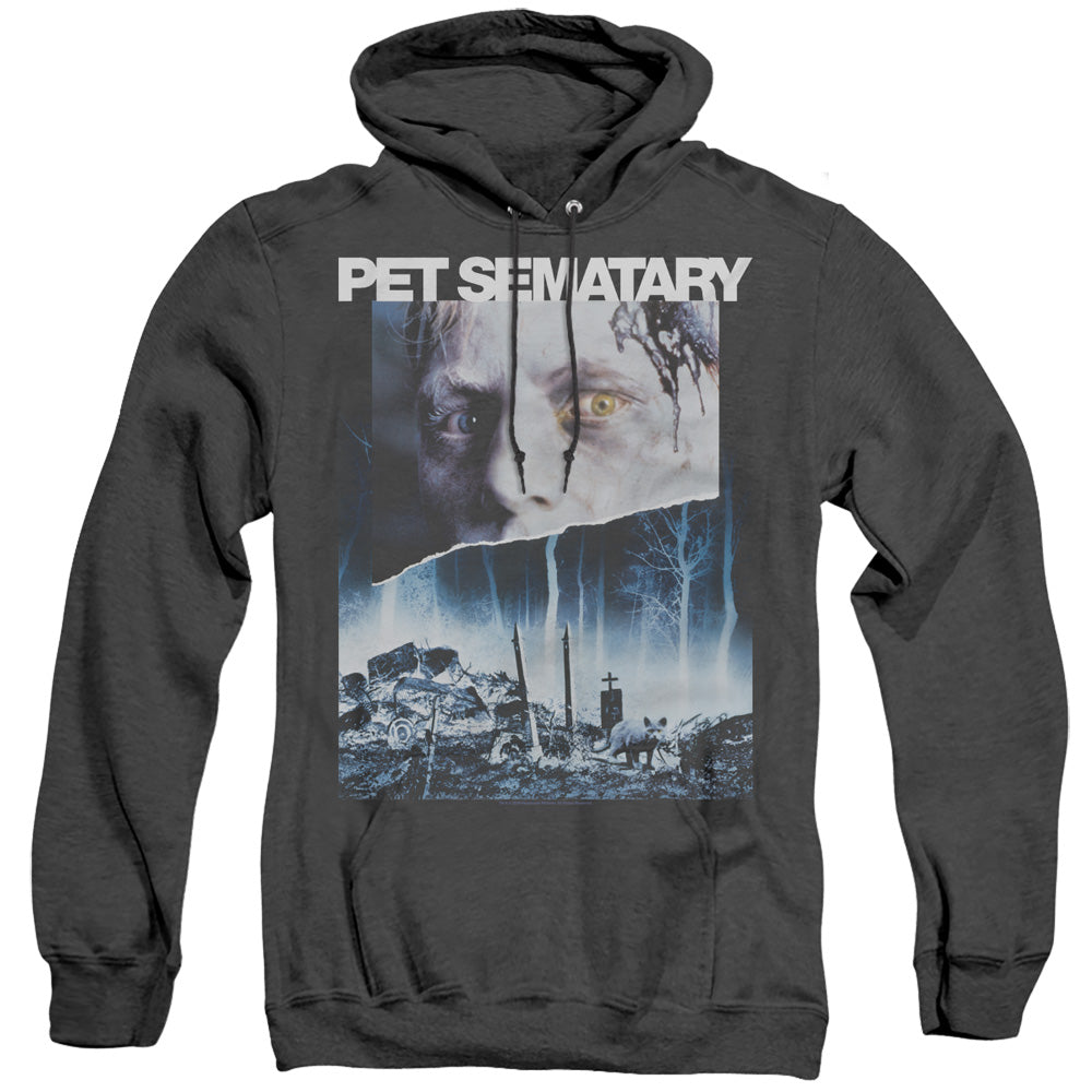Pet Sematary Poster Art Heather Mens Hoodie Black Officially Licensed