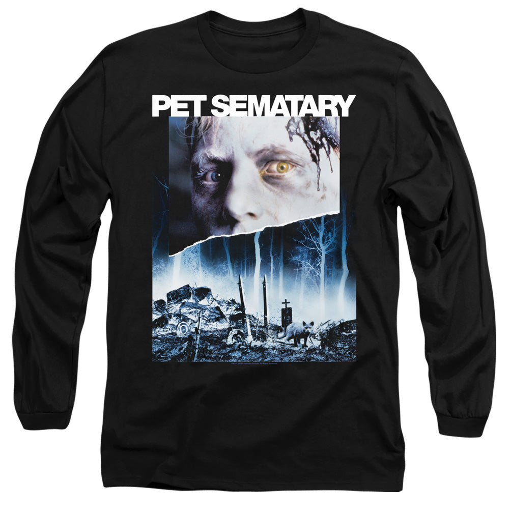 Pet Sematary Poster Art Mens Long Sleeve Shirt Black Officially Licensed