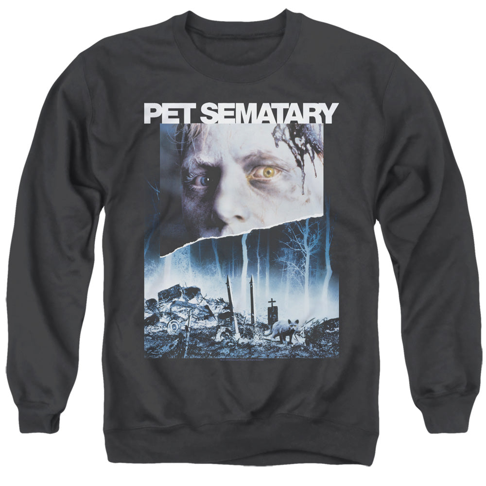 Pet Sematary Poster Art Mens Crewneck Sweatshirt Black Officially Licensed