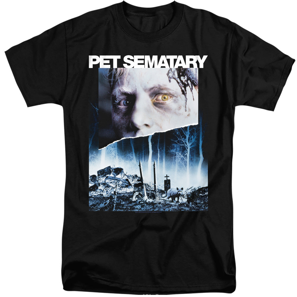 Pet Sematary Poster Art Mens Tall T Shirt Black Officially Licensed