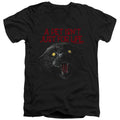 Pet Sematary I Survived Mens Slim Fit V-Neck T Shirt Black Officially Licensed