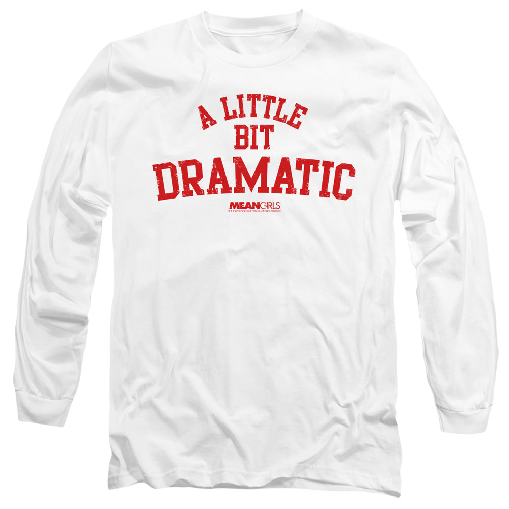 Mean Girls Dramatic Mens Long Sleeve Shirt White Officially Licensed