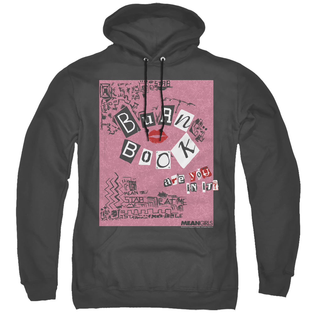 Mean Girls Burn Book Mens Hoodie Black Officially Licensed
