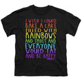 Mean Girls Rainbows And Cake Kids Youth T Shirt Black Officially Licensed