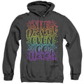 Mean Girls Doesnt Go Here Heather Mens Hoodie Black Officially Licensed