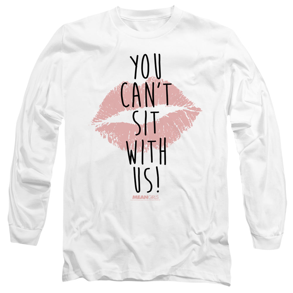 Mean Girls You Cant Sit With Us Mens Long Sleeve Shirt White Officially Licensed