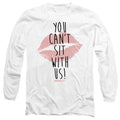 Mean Girls You Cant Sit With Us Mens Long Sleeve Shirt White Officially Licensed