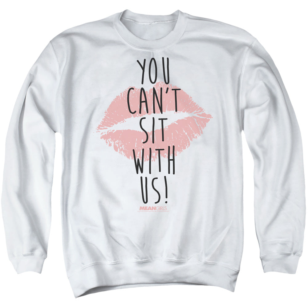 Mean Girls You Cant Sit With Us Mens Crewneck Sweatshirt White Officially Licensed