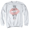 Mean Girls You Cant Sit With Us Mens Crewneck Sweatshirt White Officially Licensed