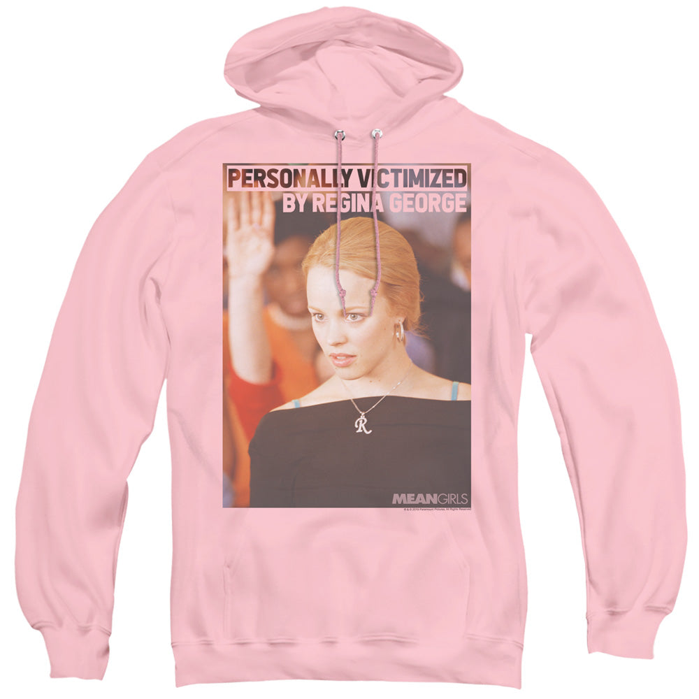 Mean Girls Regina George Victim Mens Hoodie Pink Officially Licensed