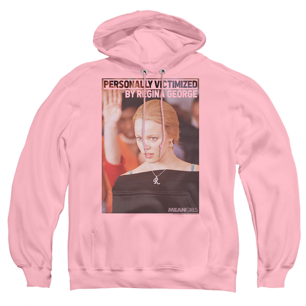 Mean Girls Regina George Victim Mens Hoodie Pink Officially Licensed