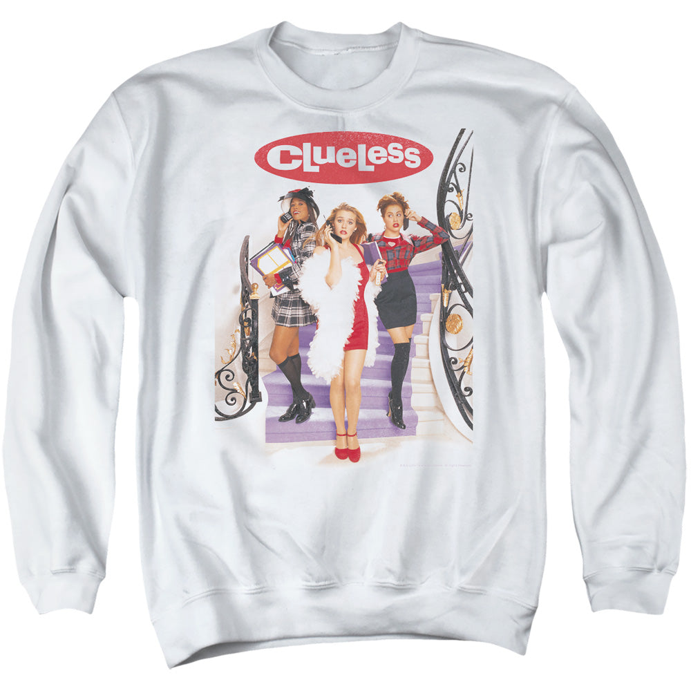 Clueless Clueless Poster Mens Crewneck Sweatshirt White Officially Licensed