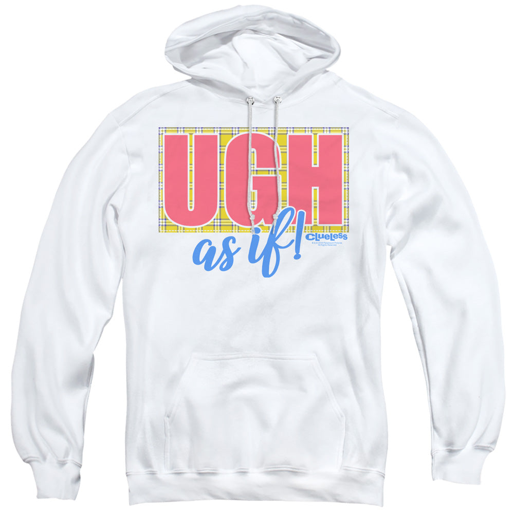 Clueless Ugh As If Mens Hoodie White Officially Licensed