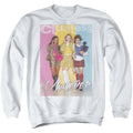 Clueless Whatever Mens Crewneck Sweatshirt White Officially Licensed