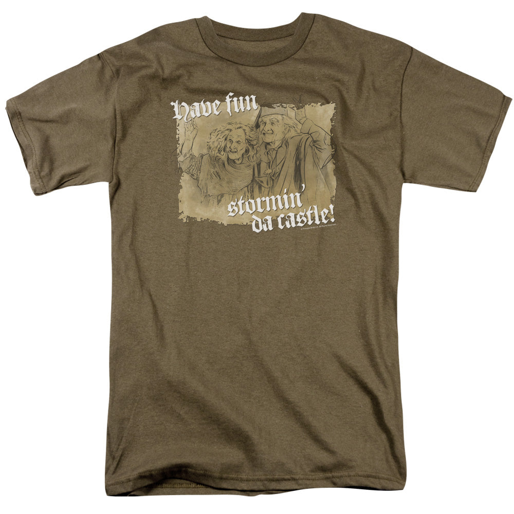 The Princess Bride Stormin Da Castle Mens T Shirt Safari Green Officially Licensed