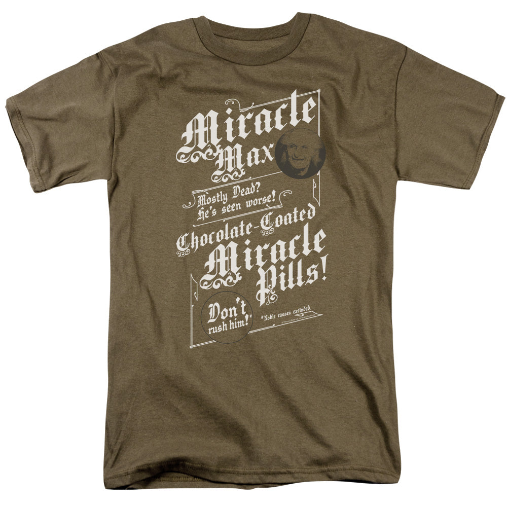 The Princess Bride Miracle Max Mens T Shirt Safari Green Officially Licensed